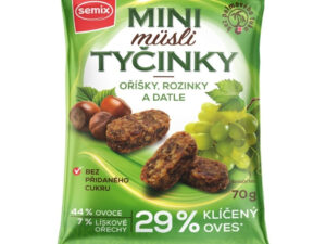 SEMIX Mini müsli tyčinky s orieškami bez lepku 70 g