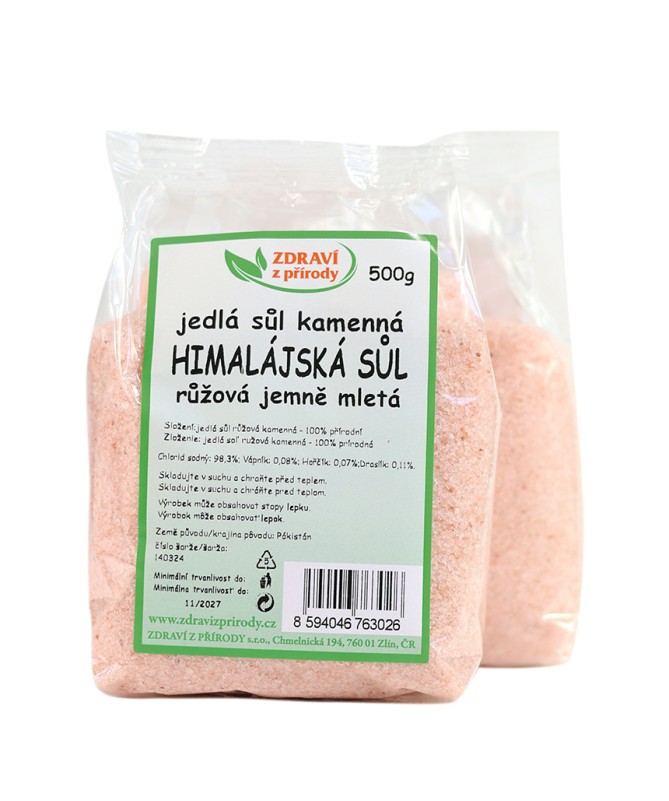 HIMALÁJSKÁ soľ ružová jemne mletá