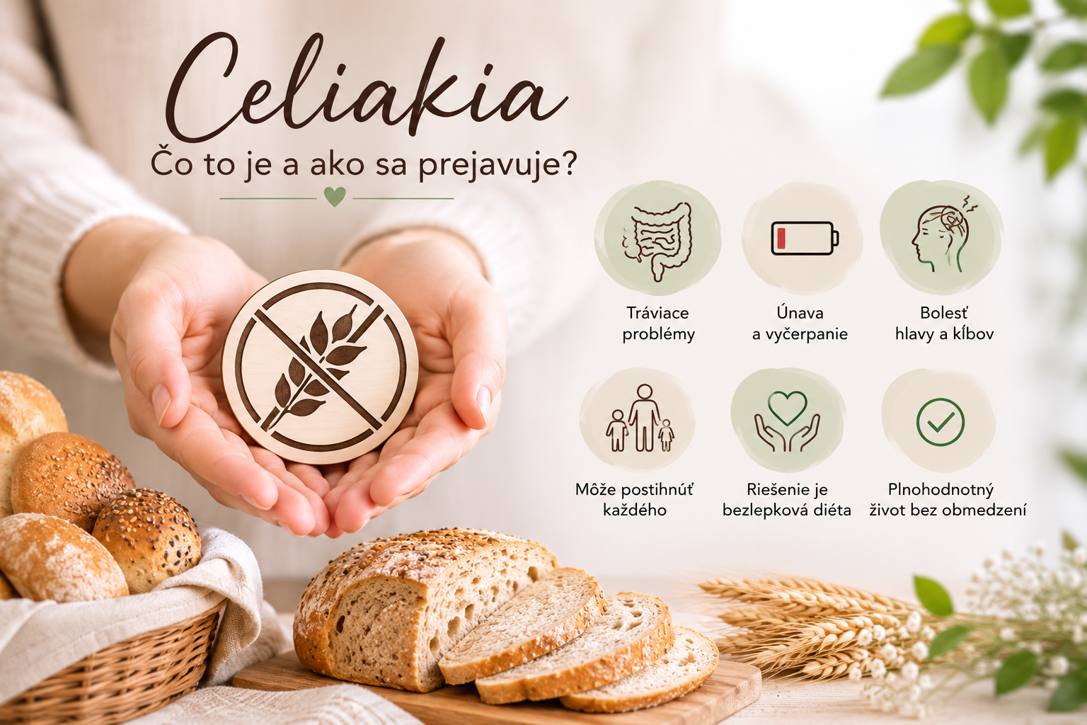 Čo je celiakia a ako sa prejavuje – príznaky celiakie a bezlepková diéta